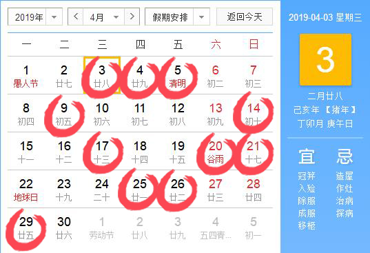 2019年四月开工的好日子,2019年适宜开工的黄道吉日一览表