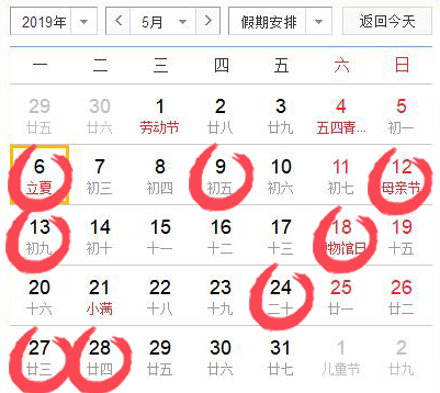 2019年五月烧香拜佛吉日一览表 猪年5月适合上香祈福的好日子